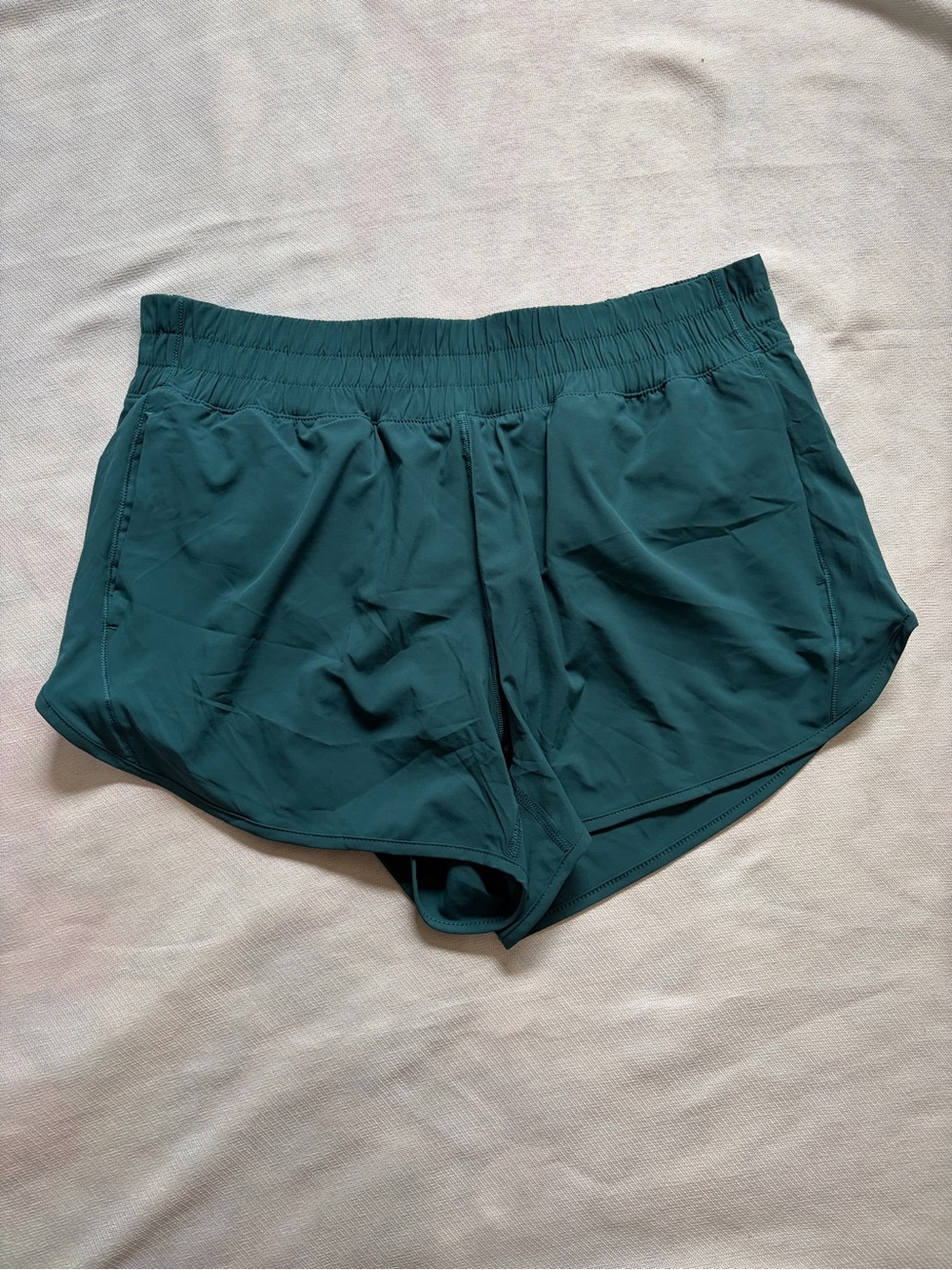 Member’s Mark Women’s Motion Shorts Size L Teal NWT 4” Inseam